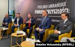 Польсько-український форум майбутнього. Польща, Варшава, 24 листопада 2023 року. Зліва направо: Павел Коваль, Міхал Дворчик, Анджей Шейна, Міхал Кобоско, Кшиштоф Босак