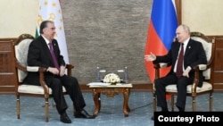 Рахмон менен Путин. Бишкек, 13-октябрь, 2023-жыл