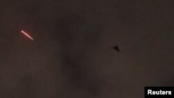 تصویری از تازه‌ترین حمله پهپادی روسیه به کیف 