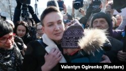 Надія Савченко після того, як Верховна Рада дала згоду на її затримання й арешт, 22 березня 2018 року