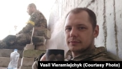 Василь Веремейчик на позиціях поблизу Сіверськодонецька в Луганській області, весна 2022 року