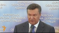Янукович у Харкові залишив прес-конференцію після запитання кореспондента Радіо Свобода про мовний закон