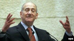 اهود اولمرت، نخست وزیر اسرائیل.(عکس:EPA )