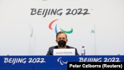 Эл аралык Паралимпиада комитетинин президенти Эндрю Парсонстун басма сөз жыйыны. 