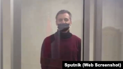 Алег Грузьдзіловіч у судзе, сакавік 2022 г.