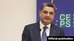 Премьер-министр Армении Тигран Саргсян в Брюсселе, 4 июня 2012 г.