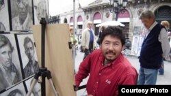 Асан Кубатаалы Ла Рамбла көчөсүндө, Барселона, 2-ноябрь,  2009-жыл.