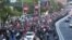 Armenia - Opposition supporters participate in an "awareness march" in Yerevan, April 27, 2022