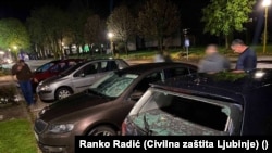 Oštećeni automobili u Ljubinju, BiH