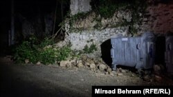 Urušeni objekat u Stocu, BiH