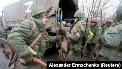 Солдаты, мобилизованные в армию группировки «ДНР», в Донецкой области, 5 марта 2022 года