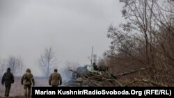 Українські військові у Макарові Київської області