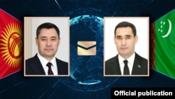 Садыр Жапаров жана Сердар Бердымухамедов.