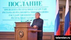 Миңнеханов чыгыш ясый