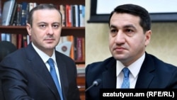 Армен Григорян (слева) и  Хикмет Гаджиев ​​​​​​​​​​​​​​