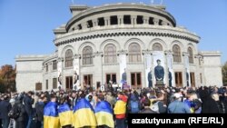 Акция протеста на площади Свободы в Ереване, 23 ноября 2022 г.