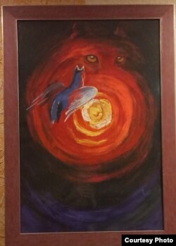 Картина Ганни Счасної-Гарус «Вовк»