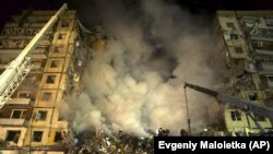 Ռուսական բանակի կողմից հրթիռակոծման հետևանքները, Դնեպր, 14 հունվարի, 2022թ.
