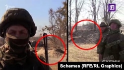 На відео можна побачити окопи на території школи