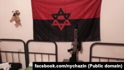 Прапор на одній з українських військових баз