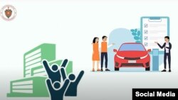 Милиция тараткан видеодон алынган скриншот. 