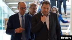 Գերմանիայի քրիստոնեա-դեմոկրատների և սոցիալ-դեմոկրատների առաջնորդներ Ֆրիդրիխ Մերց և Լարս Կլինգբեյլ, արխիվ