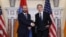 U.S. Secretary of State Antony Blinken (right) welcomes Armenian Foreign Minister Ararat Mirzoyan for talks in
Washington, D.C., in May.
