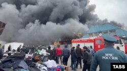 Владикавказ, пожар на рынке "Викалина". 6 мая 2022 г.