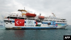 Qəzza bölgəsinə yardım aparan «Mavi Marmara» gəmisi. Foto arxiv - 2010