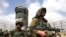 سرباز اسرائیلی در گشت نگهبانی در مرز غزه و اسرائیل. (عکس از AFP)