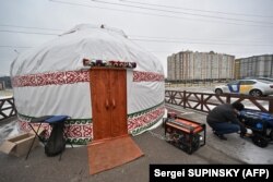 Перша «юрта незламності» була встановлена в Бучі під Києвом