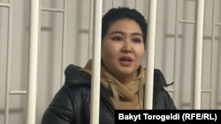 Орозайым Нарматова в зале суда. 9 декабря 2022 г.