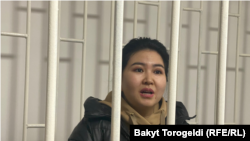 Орозайым Нарматова Бишкек шаардык сотунда. 9-декабрь, 2022-жыл. 