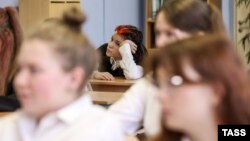 یک کلاس در مدرسه‌ای در مسکو