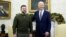 Президент Украины Владимир Зеленский (слева) и президент США Джо Байден во время встречи в Белом доме. Вашингтон, 21 декабря 2022 года