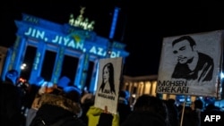 تجمع حامیان اعتراضات در برلین، پایتخت آلمان