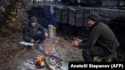 Baxmut şəhəri yaxınlığında Ukrayna hərbçiləri