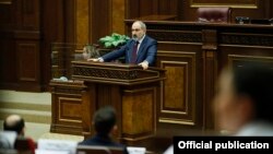 Վարչապետ Նիկոլ Փաշինյանն Ազգային ժողովում, Երևան, 13-ը ապրիլի, 2022թ.