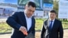 Садыр Жапаров на церемонии закладки капсулы будущего здания администрации президента. Бишкек,  15 апреля 2022 года. 
