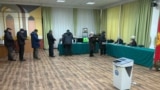 Один из избирательных участков в Кыргызстане. 