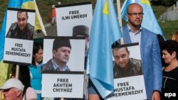 Акція на захист переслідуваних у Криму, Київ, 26 серпня 2016 року