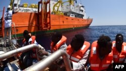 مهاجرانی که نجات پیدا کرده‌اند