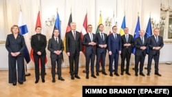 Учасники Балтійського саміту союзників НАТО, в якому взяли участь лідери Фінляндії, Естонії, Данії, Німеччини, Латвії, Литви, Польщі, Швеції. Гельсінкі, Фінляндія, 14 січня 2025 року