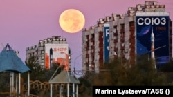 The arrests were made in the southern city of Baiqonyr, also known as Baikonur, where a major cosmodrome is located that Russia leases for its space programs. 