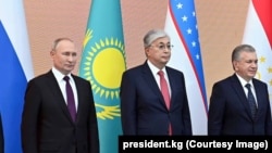 Владимир Путин, Касым-Жомарт Токаев, Шавкат Мирзиёев.
