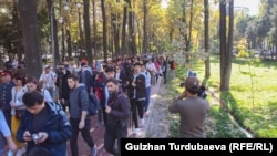 Эркиндик бульвары. 2022-жылдын 14-октябры.