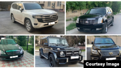 Изъятые в пользу государства бронированные автомобили членов ОПГ.