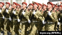 Військовий парад на російський День перемоги. Севастополь, 9 травня 2022 року