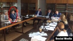 Олександр Грановський на зустрічі Юрія Луценка і генпрокурора Кіпру Костаса Клерідіса 