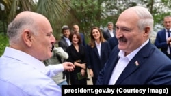 Аслан Бжания и Александр Лукашенко, 28 сентября 2022 года